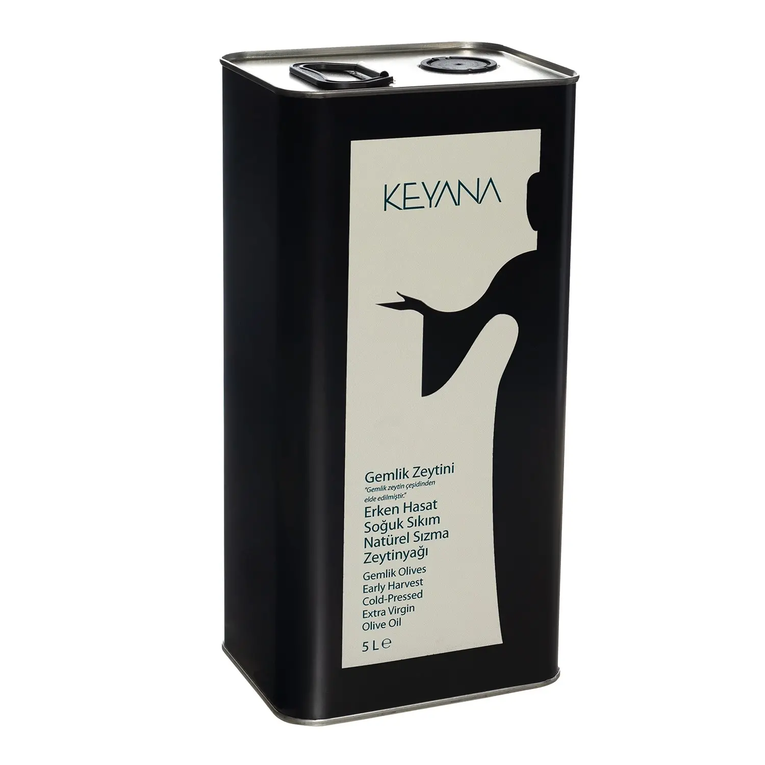 Gemlik (Trilye) Early Harvest Natural Extra Virgin Olive Oil 5 Liters